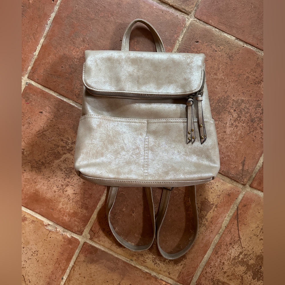 Elegant Metallic Backpack
